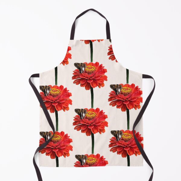 Item preview, Silver Spotted Skipper on Red Zinnia designed and sold by Susan Savad.