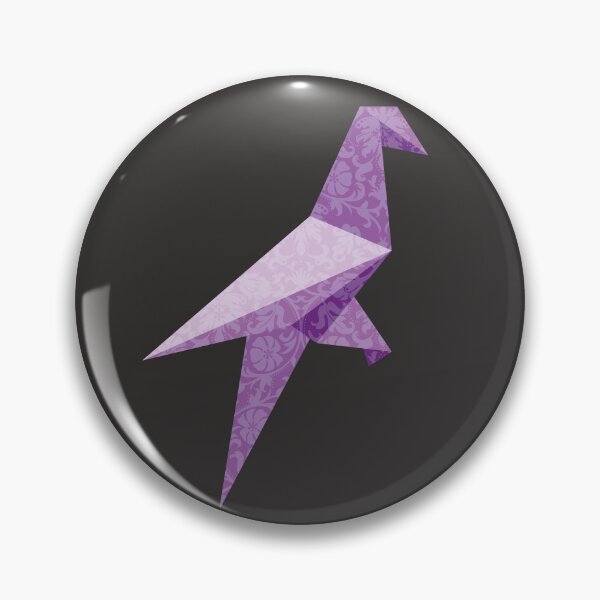 Item preview, Purple Origami Bird with Damask Lace Pattern - Elegant Vector Art designed and sold by SKETCHYANDGRAPHIC.