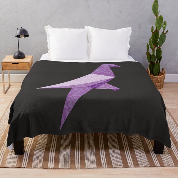 Item preview, Purple Origami Bird with Damask Lace Pattern - Elegant Vector Art designed and sold by SKETCHYANDGRAPHIC.