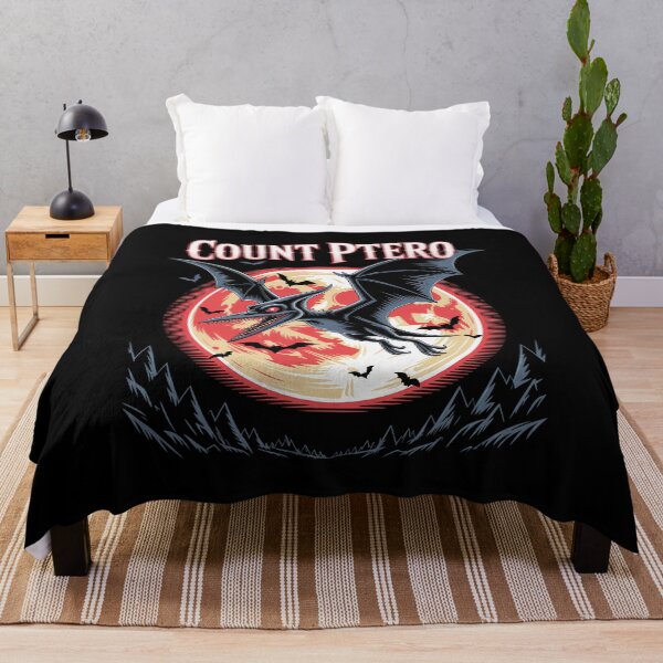 Item preview, COUNT PTERO Vampire Pterodactyl | Horror Flying Dinosaur Full Moon Halloween Design designed and sold by pixelpopplanet.