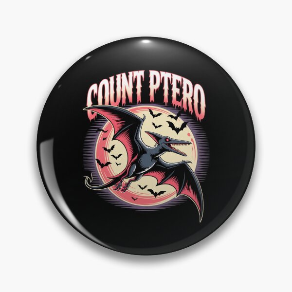 Item preview, COUNT PTERO Vampire Pterodactyl | Spooky Flying Dinosaur Halloween Pun Design designed and sold by pixelpopplanet.