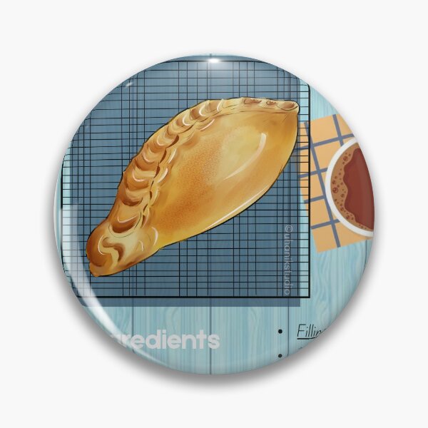 Item preview, Illustrated Recipe : Cornish Pasty designed and sold by uhanikstudio.