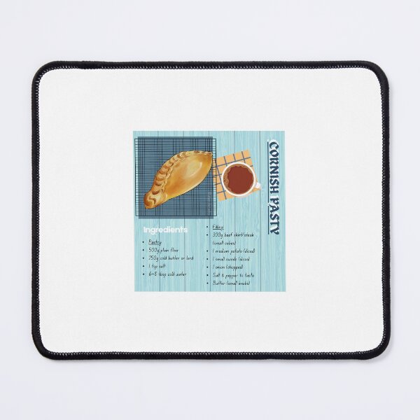 Item preview, Illustrated Recipe : Cornish Pasty designed and sold by uhanikstudio.