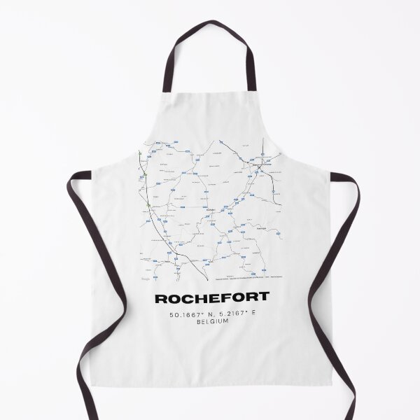 Item preview, Rochefort Belgium Map | Minimalist Black and White Modern City Poster designed and sold by RM-Journey.