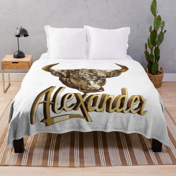 Item preview, Alexander Taurus Zodiac Sign – Golden Bull Personalized Name Design designed and sold by AlexLineArt.