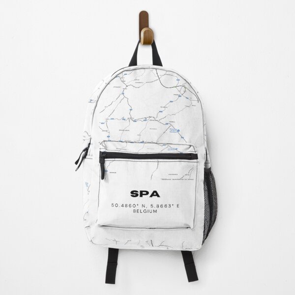 Item preview, Spa Belgium Map | Minimalist Modern Black and White City Map designed and sold by RM-Journey.