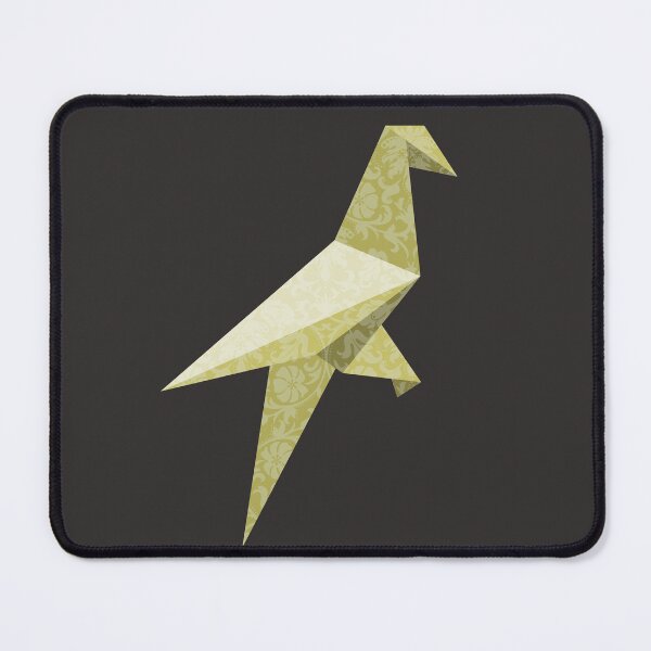 Item preview, Gold Origami Bird with Damask Lace Pattern - Luxury Vector Artor Art designed and sold by SKETCHYANDGRAPHIC.