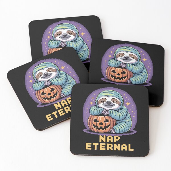Item preview, Cute Mummy Sloth Design | Nap Eternal Halloween Pun designed and sold by pixelpopplanet.