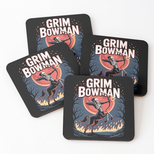 Item preview, GRIM BOWMAN - Skeletal Centaur Archer Under a Blood Moon Design designed and sold by pixelpopplanet.