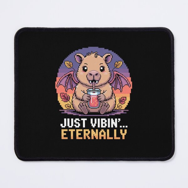 Item preview, Cute Capybara Vampire Design - Just Vibin' Eternally designed and sold by pixelpopplanet.