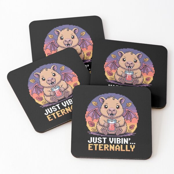 Item preview, Cute Capybara Vampire Design - Just Vibin' Eternally  designed and sold by pixelpopplanet.