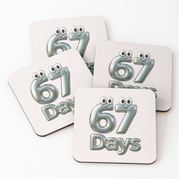 Item preview, chrome,3D,funny,countdown,cartoon,number,playful,shiny 67 designed and sold by hardingcarl2.