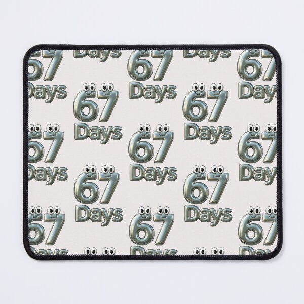 Item preview, chrome,3D,funny,countdown,cartoon,number,playful,shiny 67 designed and sold by hardingcarl2.