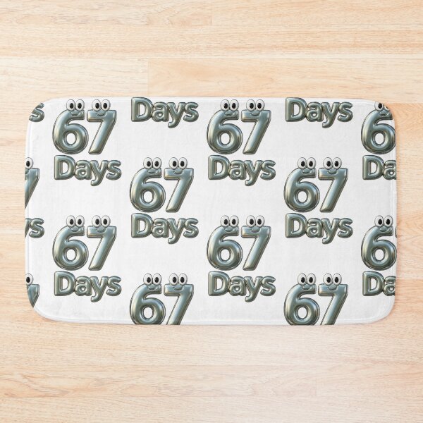 Item preview, chrome,3D,funny,countdown,cartoon,number,playful,shiny 67 designed and sold by hardingcarl2.