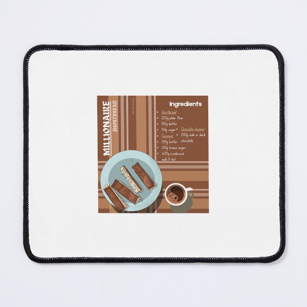 Item preview, Illustrated Recipe : Millionare Shortbread designed and sold by uhanikstudio.