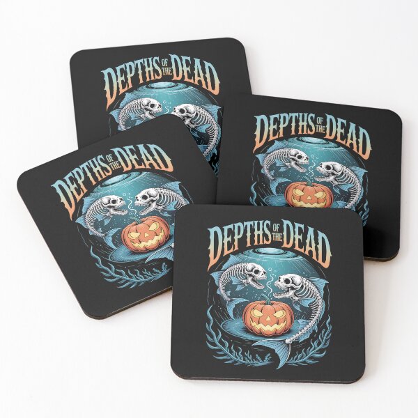 Item preview, Gothic Fish Skeleton Halloween Pumpkin Design| Spooky Ocean Sea Bones Deep Sea Diver designed and sold by pixelpopplanet.