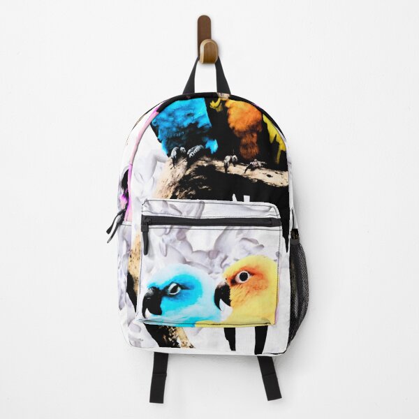 Item preview, Parrots in a sea of blossoms – a riot of color and nature / Swiss Artwork Photography designed and sold by Raphael Wolf.