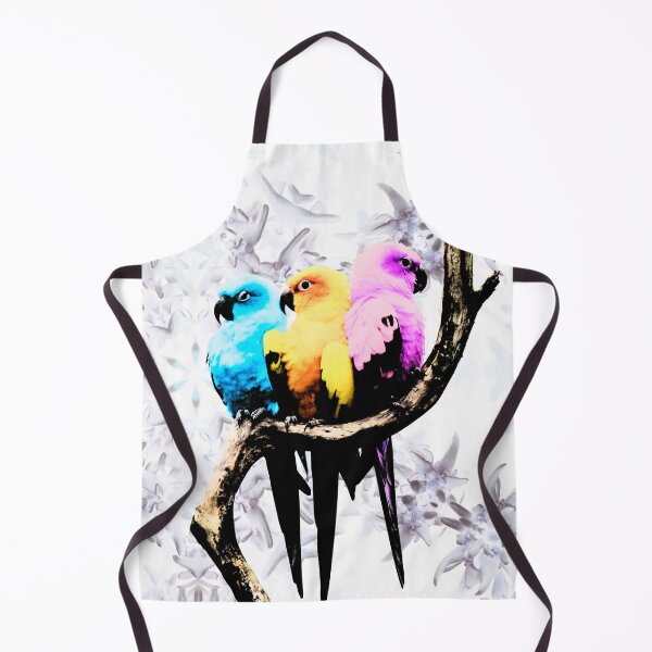 Item preview, Parrots in a sea of blossoms – a riot of color and nature / Swiss Artwork Photography designed and sold by Raphael Wolf.