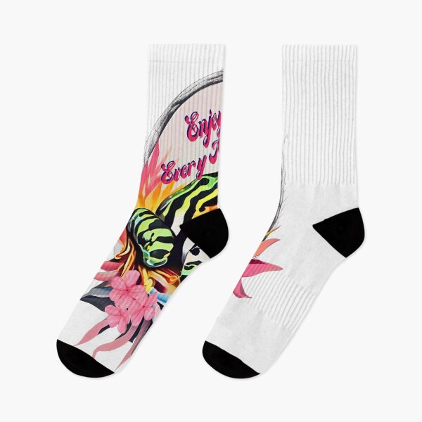 Item preview, Colorful Frog Art Enjoy Every Moment designed and sold by Modern-Tropical.