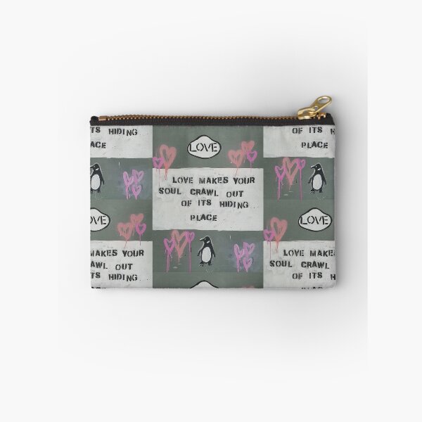 Item preview, Penguin Book Cover - Love Makes You Crawl Out Of Your Hiding Place designed and sold by LeahJustyceArt.