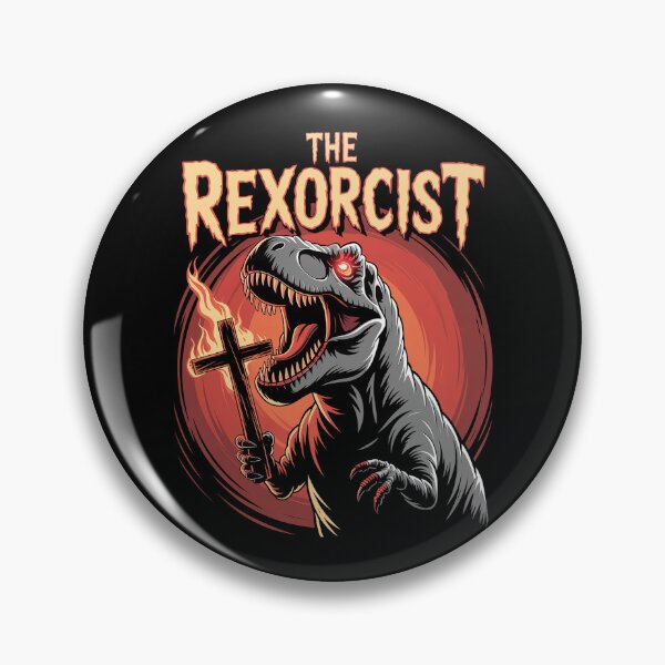 Item preview, THE REXORCIST T-Rex Exorcism | Horror Dinosaur Halloween Design designed and sold by pixelpopplanet.