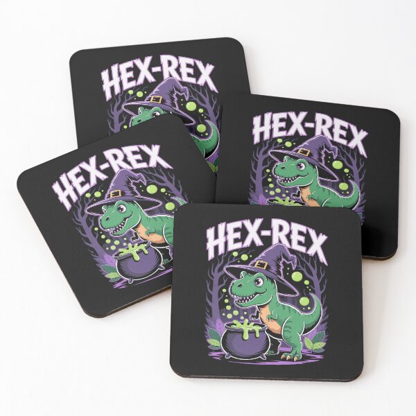 Item preview, HEX-REX Cute Witch T-Rex Dinosaur | Halloween Spooky Cute Dino Wizard designed and sold by pixelpopplanet.