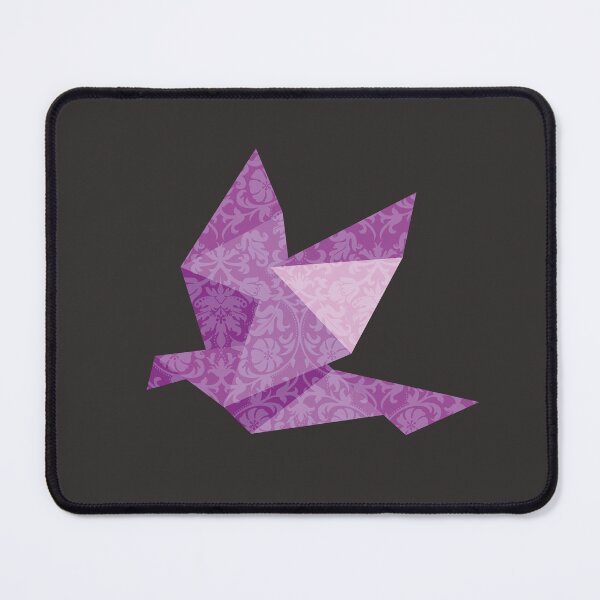 Item preview, Purple Origami Bird with Damask Lace Pattern - Elegant Vector Art designed and sold by SKETCHYANDGRAPHIC.