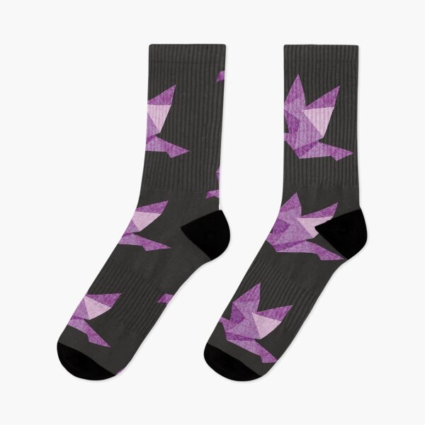 Item preview, Purple Origami Bird with Damask Lace Pattern - Elegant Vector Art designed and sold by SKETCHYANDGRAPHIC.