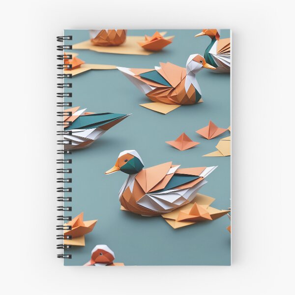 Item preview, Origami Art - Elegance Afloat: Mandarin Ducks Grace the Tranquil Waters of the Lake designed and sold by ArtfulFolds.