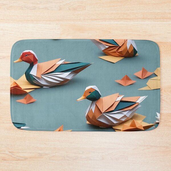 Item preview, Origami Art - Elegance Afloat: Mandarin Ducks Grace the Tranquil Waters of the Lake designed and sold by ArtfulFolds.
