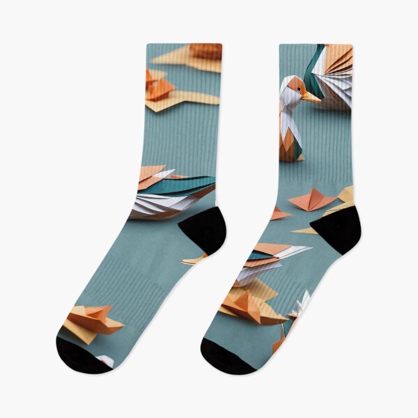 Item preview, Origami Art - Elegance Afloat: Mandarin Ducks Grace the Tranquil Waters of the Lake designed and sold by ArtfulFolds.