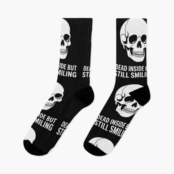 Item preview, Dead Inside But Still Smiling (Bold Font Version) designed and sold by CalmDownZone ⭐️⭐️⭐️⭐️⭐️.