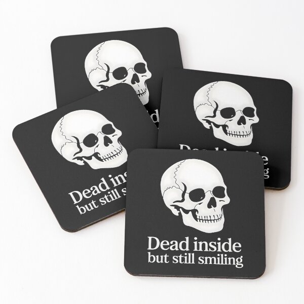 Item preview, Dead Inside but Still Smiling (Classic Font Version) designed and sold by CalmDownZone ⭐️⭐️⭐️⭐️⭐️.