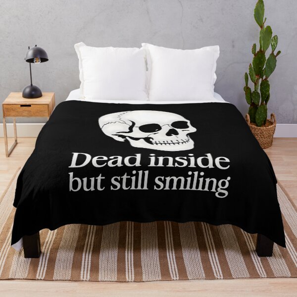 Item preview, Dead Inside but Still Smiling (Classic Font Version) designed and sold by CalmDownZone ⭐️⭐️⭐️⭐️⭐️.