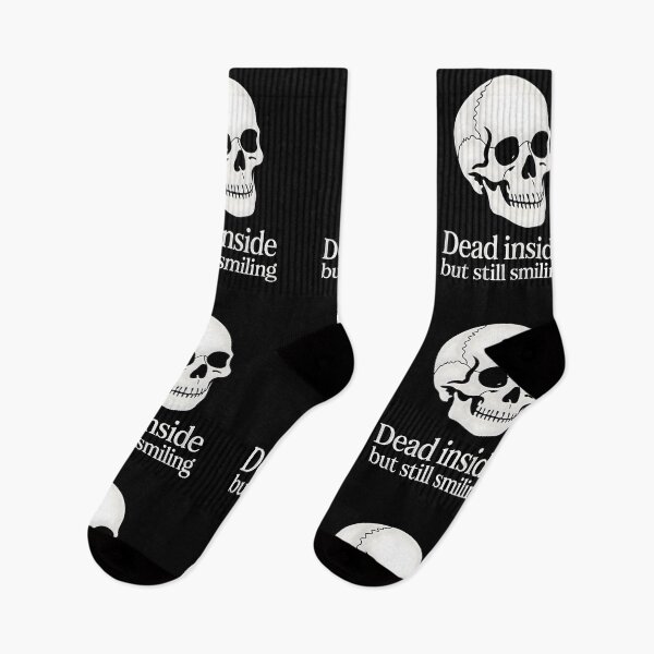 Item preview, Dead Inside but Still Smiling (Classic Font Version) designed and sold by CalmDownZone ⭐️⭐️⭐️⭐️⭐️.