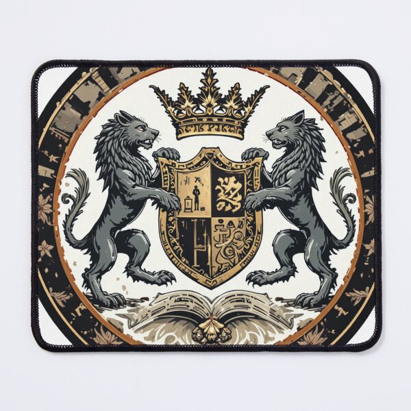 Item preview, Emblem with royal silver lions Crown  designed and sold by Horse Designs .