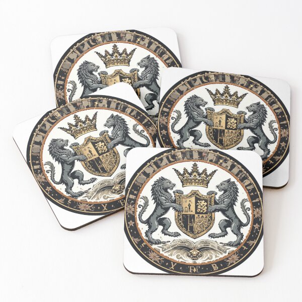 Item preview, Emblem with royal silver lions Crown  designed and sold by Horse Designs .