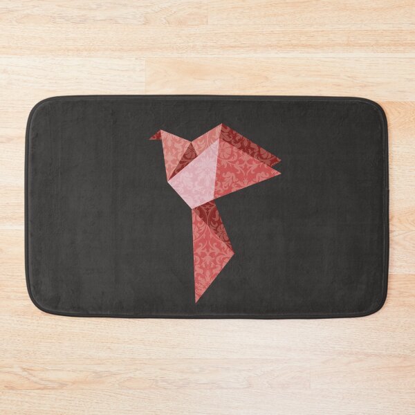 Item preview, Burgundy Red Origami Bird with Vintage Lace Pattern - Bold Vector Art designed and sold by SKETCHYANDGRAPHIC.