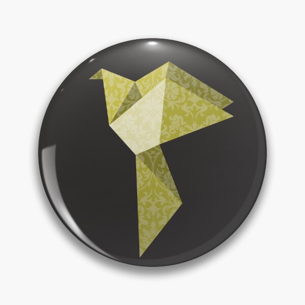 Item preview, Gold Origami Bird with Damask Lace Pattern - Luxury Vector Art designed and sold by SKETCHYANDGRAPHIC.