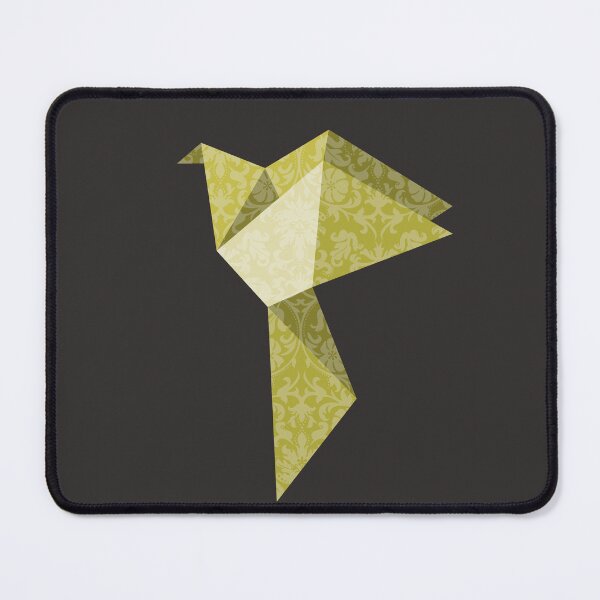 Item preview, Gold Origami Bird with Damask Lace Pattern - Luxury Vector Art designed and sold by SKETCHYANDGRAPHIC.