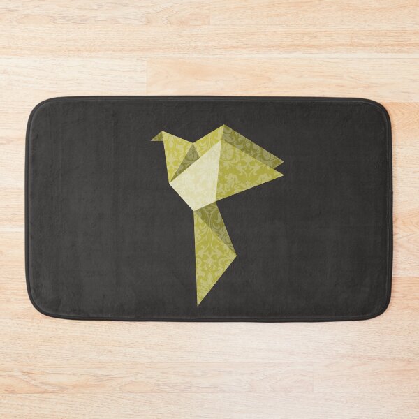 Item preview, Gold Origami Bird with Damask Lace Pattern - Luxury Vector Art designed and sold by SKETCHYANDGRAPHIC.