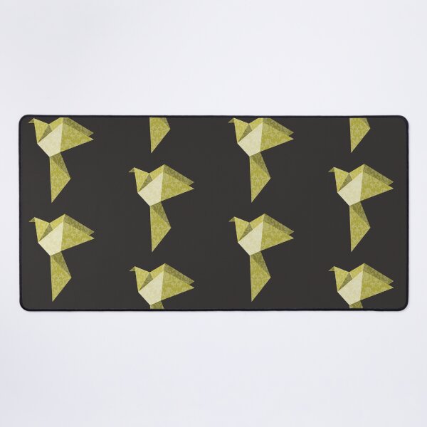 Item preview, Gold Origami Bird with Damask Lace Pattern - Luxury Vector Art designed and sold by SKETCHYANDGRAPHIC.