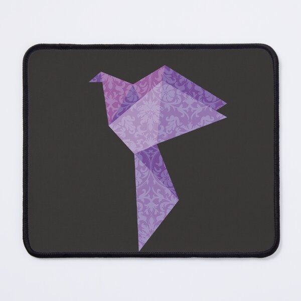 Item preview, Purple Origami Bird with Damask Lace Pattern - Elegant Vector Art designed and sold by SKETCHYANDGRAPHIC.