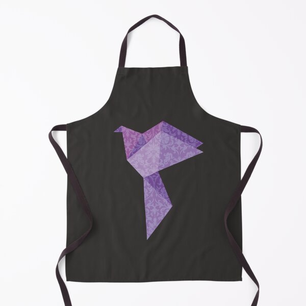 Item preview, Purple Origami Bird with Damask Lace Pattern - Elegant Vector Art designed and sold by SKETCHYANDGRAPHIC.