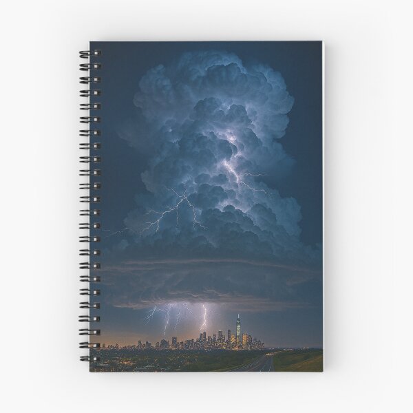 Item preview, Spectacular Lightning in Storm Cloud over a City designed and sold by Halifaxartguy.