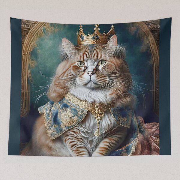 Item preview, Cool Anthropomorphic Persian Cat In Vintage Oil Painting Style designed and sold by LanaGustavsson.