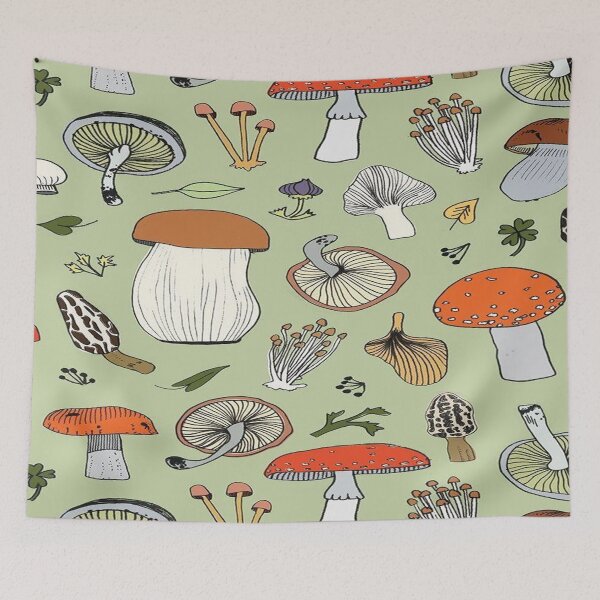 Item preview, Mushrooms pattern  designed and sold by MiLaKK.