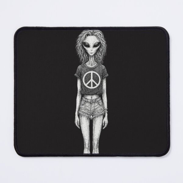 Item preview, Galaxy Girl in Denim Shorts designed and sold by Cats and Other Things.