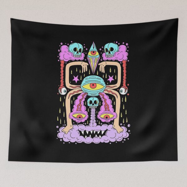Item preview, Psychedelic Skull Vision designed and sold by Oniyasha.