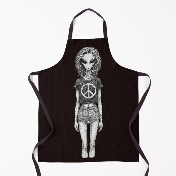 Item preview, Galaxy Girl in Denim Shorts designed and sold by Cats and Other Things.